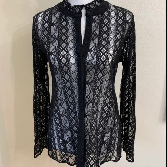 Last chance- lowest price 🖤NWOT Gold Hawk Lace Blouse and Cami - Picture 3 of 7